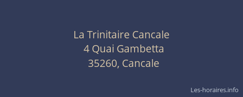 La Trinitaire Cancale