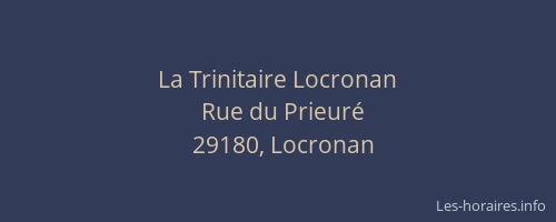 La Trinitaire Locronan