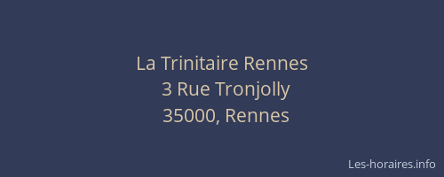 La Trinitaire Rennes