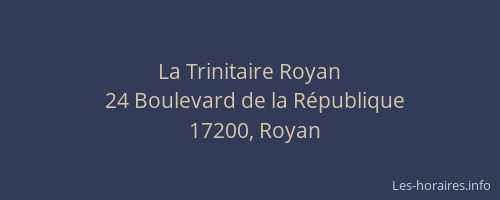 La Trinitaire Royan