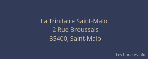 La Trinitaire Saint-Malo