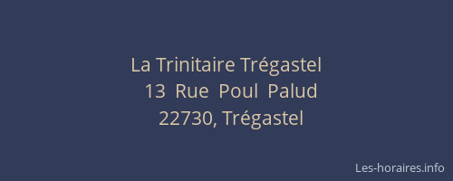 La Trinitaire Tr&eacute;gastel