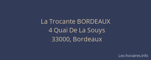La Trocante BORDEAUX