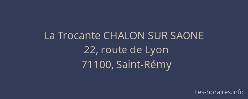 La Trocante CHALON SUR SAONE