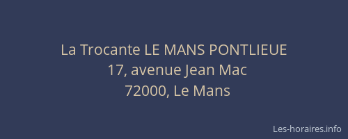 La Trocante LE MANS PONTLIEUE
