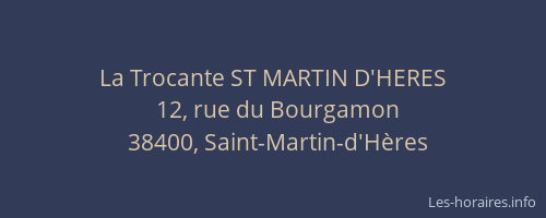 La Trocante ST MARTIN D'HERES