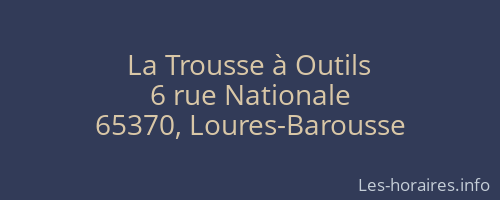 La Trousse à Outils