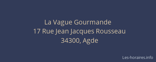 La Vague Gourmande