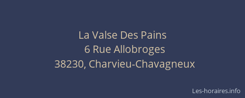La Valse Des Pains