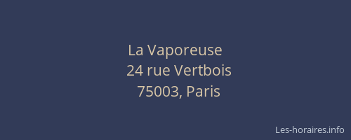 La Vaporeuse