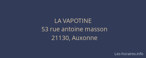 LA VAPOTINE