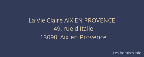 La Vie Claire AIX EN PROVENCE