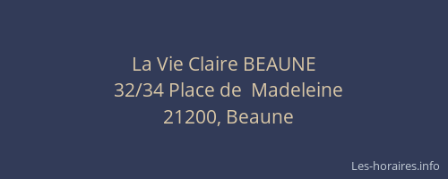 La Vie Claire BEAUNE
