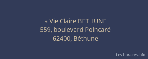 La Vie Claire BETHUNE