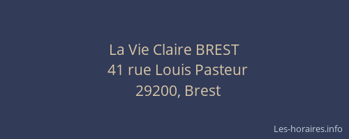 La Vie Claire BREST