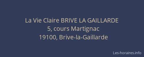 La Vie Claire BRIVE LA GAILLARDE