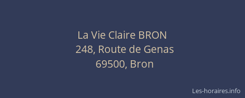 La Vie Claire BRON