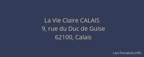 La Vie Claire CALAIS