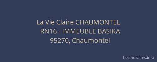 La Vie Claire CHAUMONTEL