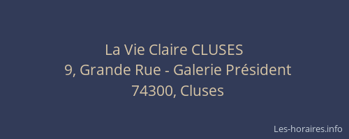 La Vie Claire CLUSES