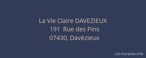 La Vie Claire DAVEZIEUX