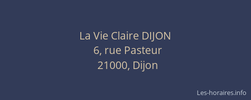 La Vie Claire DIJON