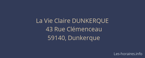 La Vie Claire DUNKERQUE