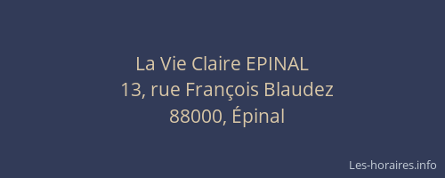 La Vie Claire EPINAL