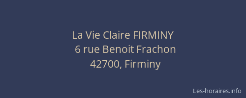 La Vie Claire FIRMINY