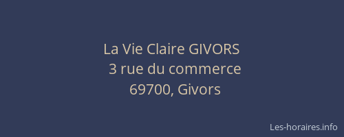 La Vie Claire GIVORS