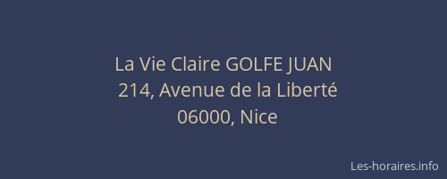 La Vie Claire GOLFE JUAN