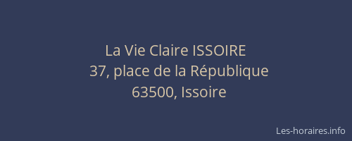 La Vie Claire ISSOIRE