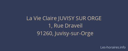 La Vie Claire JUVISY SUR ORGE