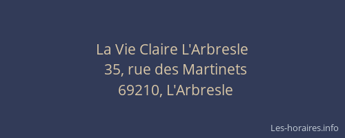 La Vie Claire L'Arbresle
