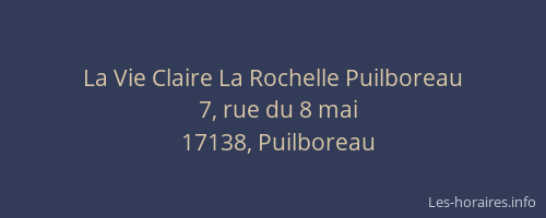 La Vie Claire La Rochelle Puilboreau