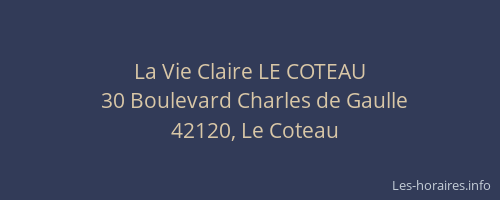 La Vie Claire LE COTEAU