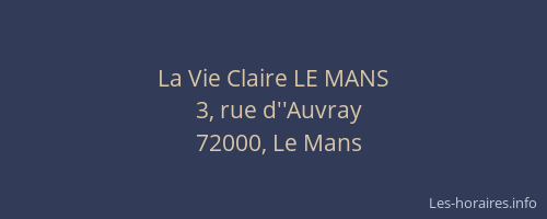 La Vie Claire LE MANS
