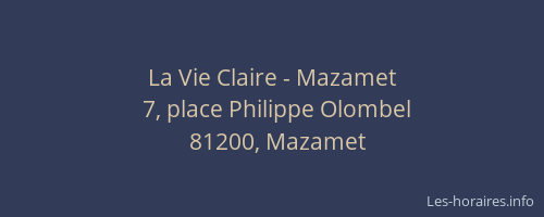 La Vie Claire - Mazamet