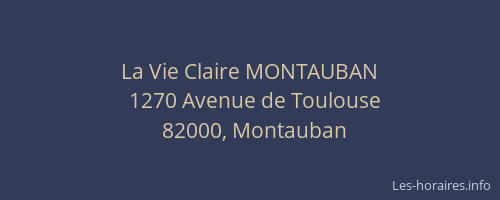 La Vie Claire MONTAUBAN