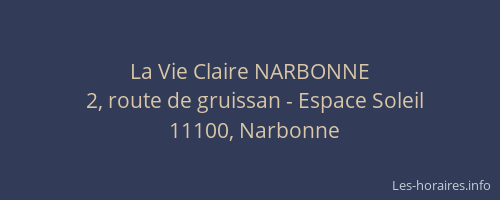 La Vie Claire NARBONNE