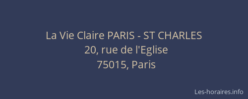 La Vie Claire PARIS - ST CHARLES