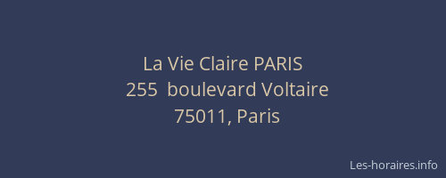 La Vie Claire PARIS