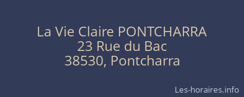 La Vie Claire PONTCHARRA