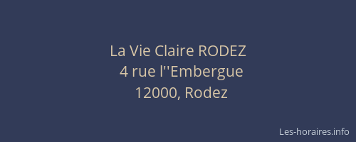La Vie Claire RODEZ