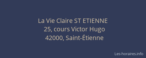 La Vie Claire ST ETIENNE
