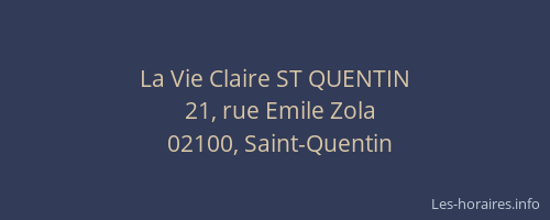 La Vie Claire ST QUENTIN