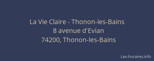 La Vie Claire - Thonon-les-Bains