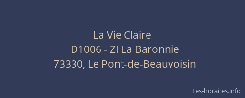 La Vie Claire