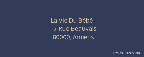 La Vie Du Bébé