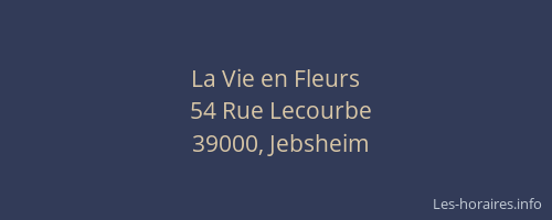 La Vie en Fleurs